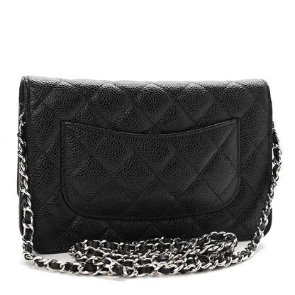 Chanel Caviar Quilted Wallet On Chain WOC Black 3 of 12