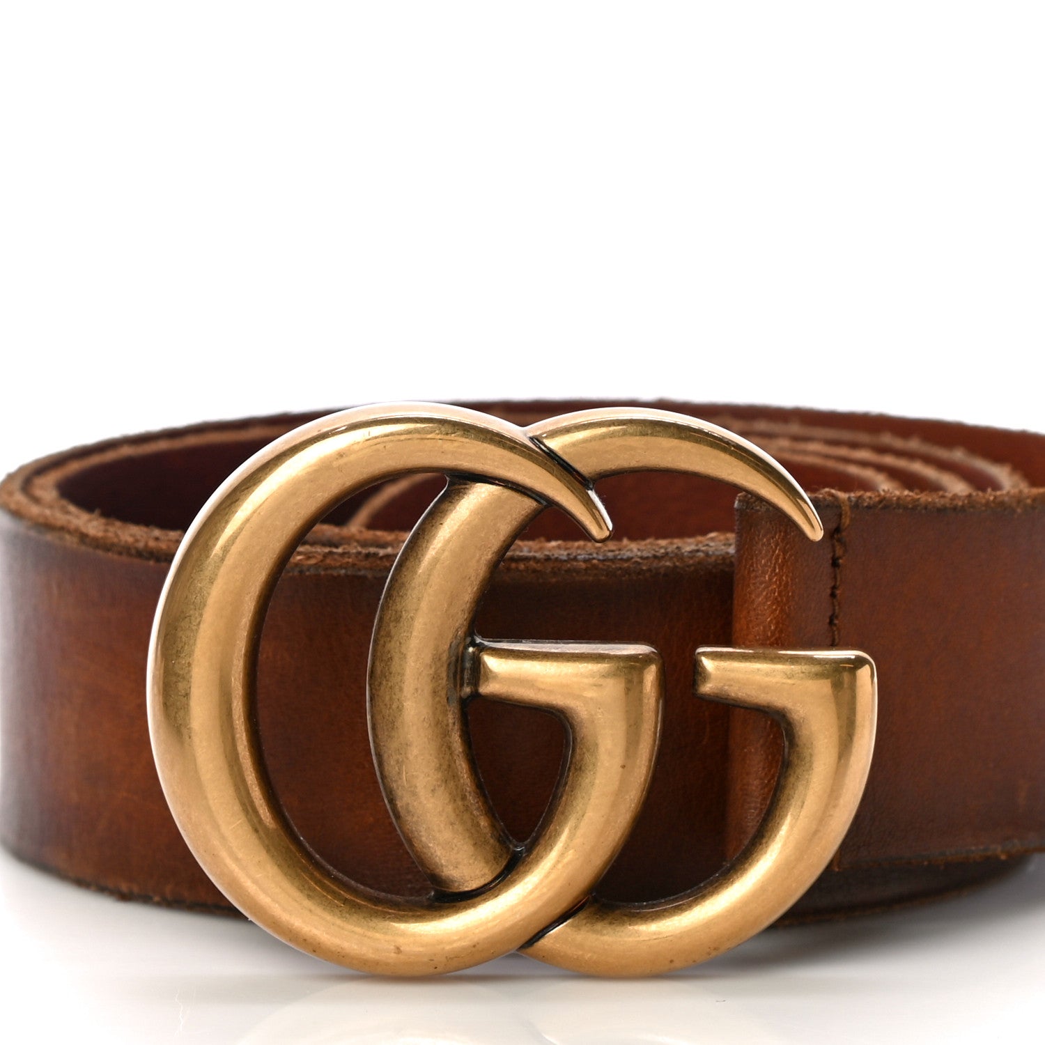 Gucci Faded Calfskin Double G 40mm Belt 95 38 Cuir 2 of 17