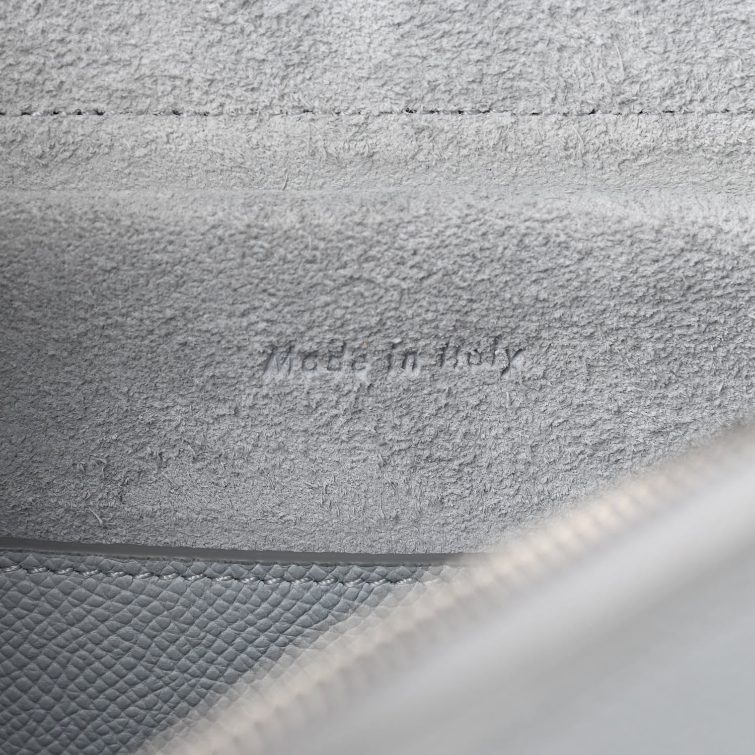 Celine Grained Calfskin Micro Belt Bag Cloud 6 of 12