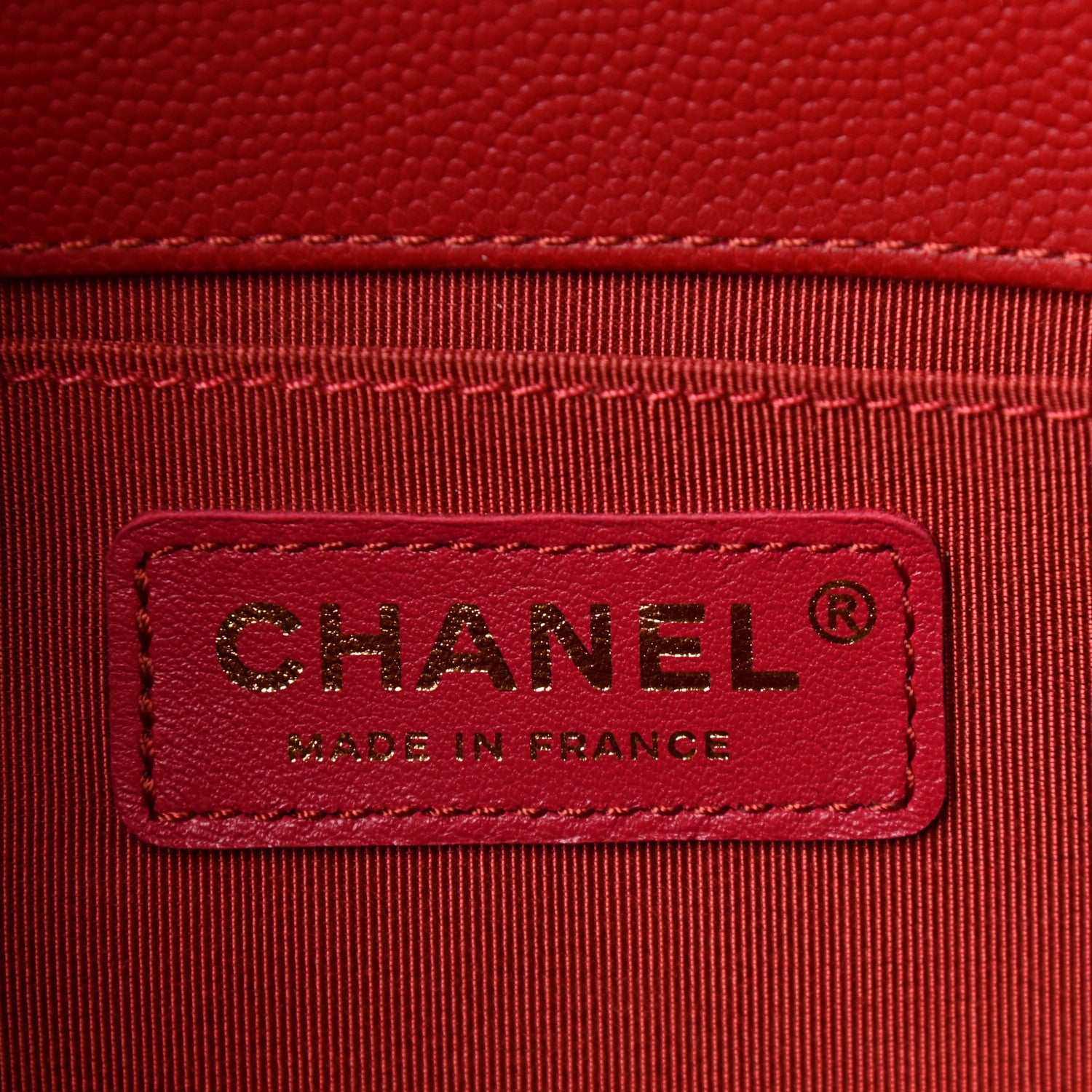Chanel Caviar Quilted Medium Boy Flap Red 6 of 11