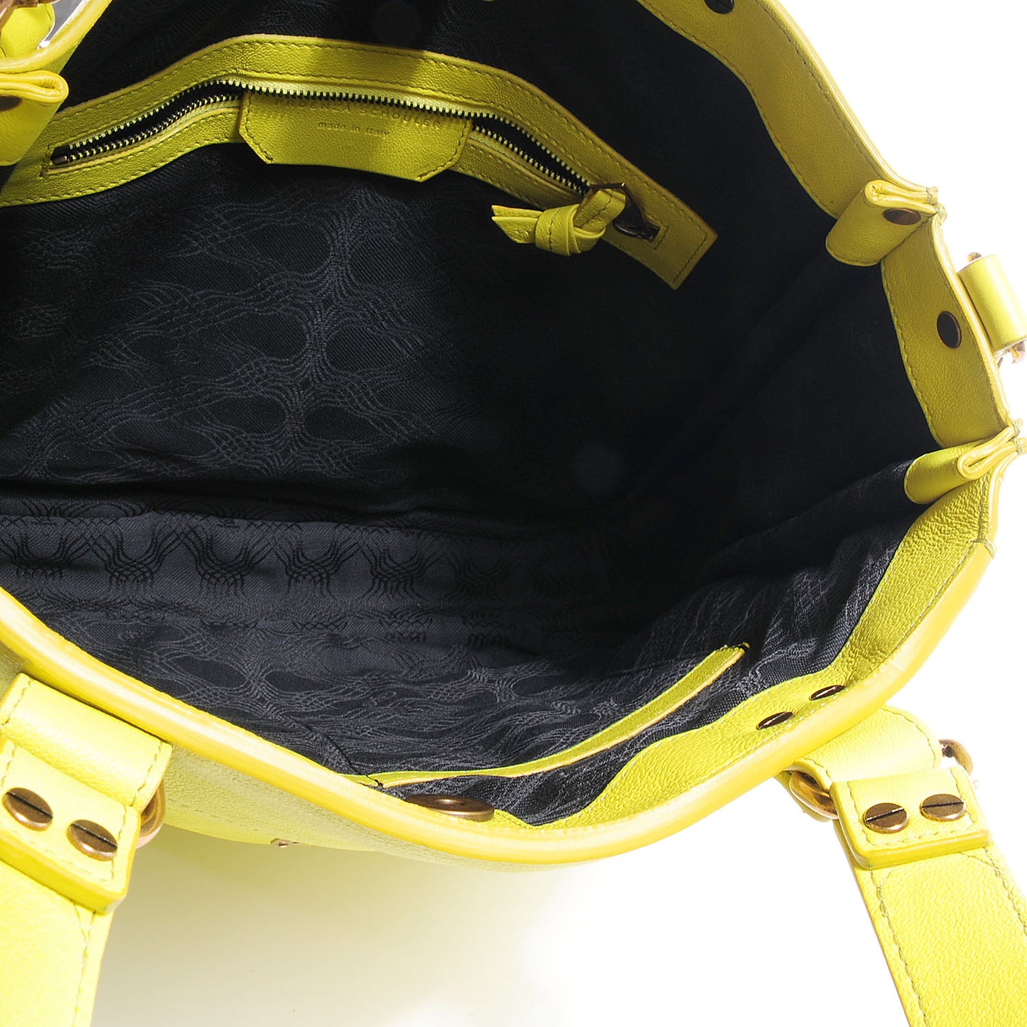 Leather PS1 Tote Citron