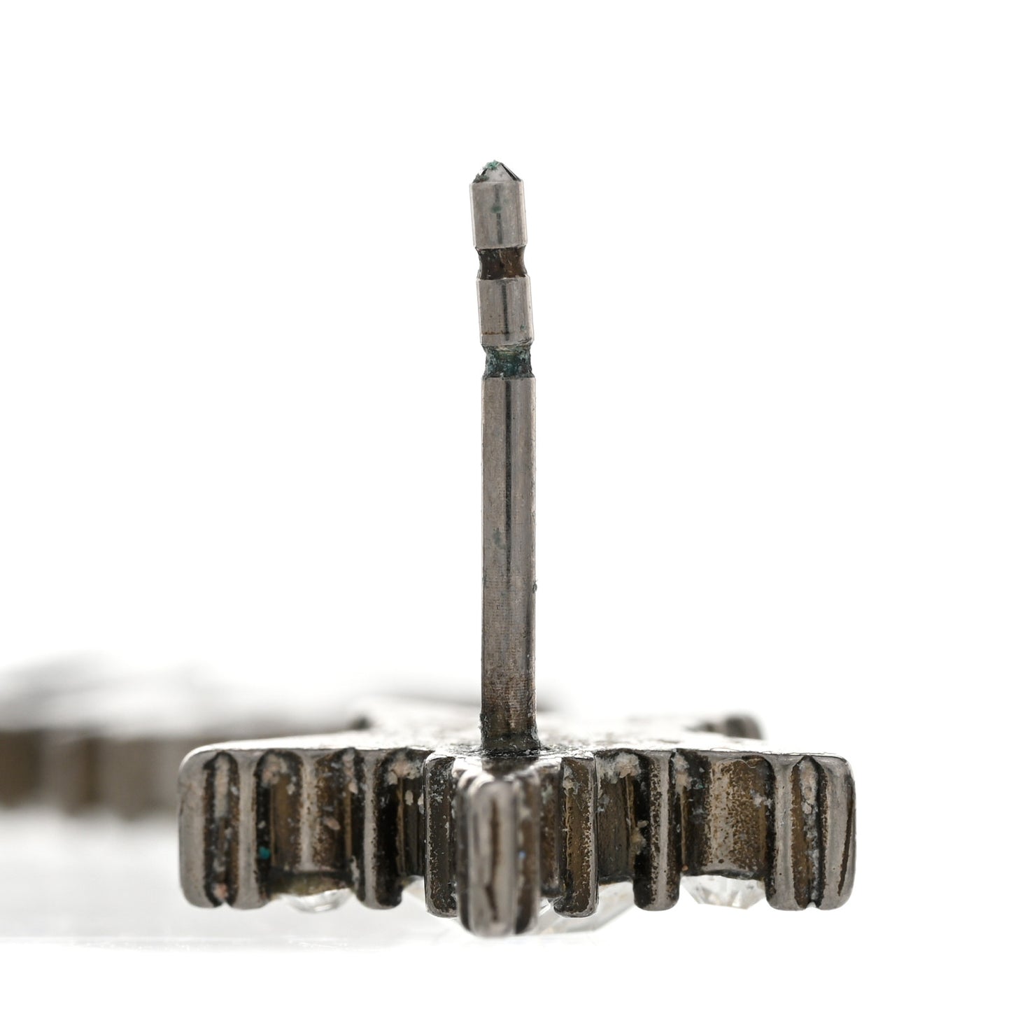 Metal Crystal J'Adior Earrings Antique Silver