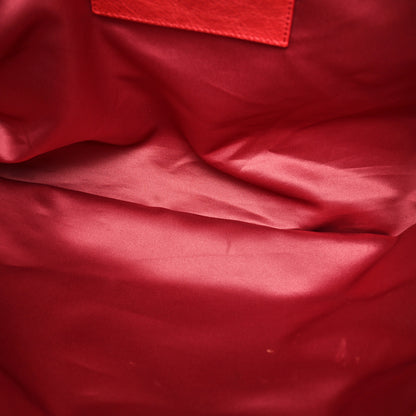 Chanel Glazed Calfskin Large On The Road Tote Red 5 of 12