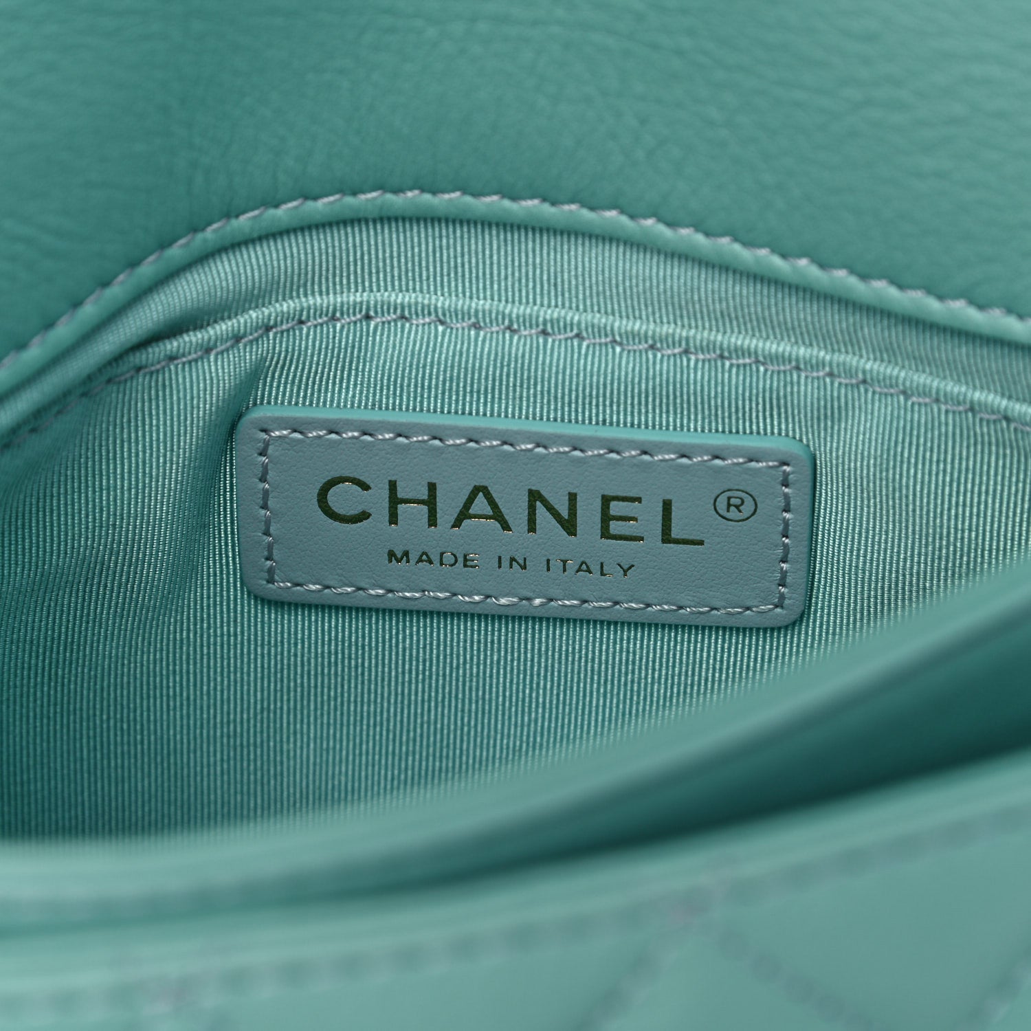 Chanel Calfskin Quilted Top Handle Flap Light Blue 5 of 10