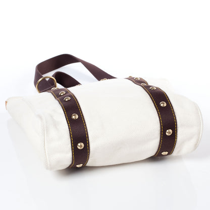 Louis Vuitton Toile Antigua Cabas MM Tote White 5 of 9