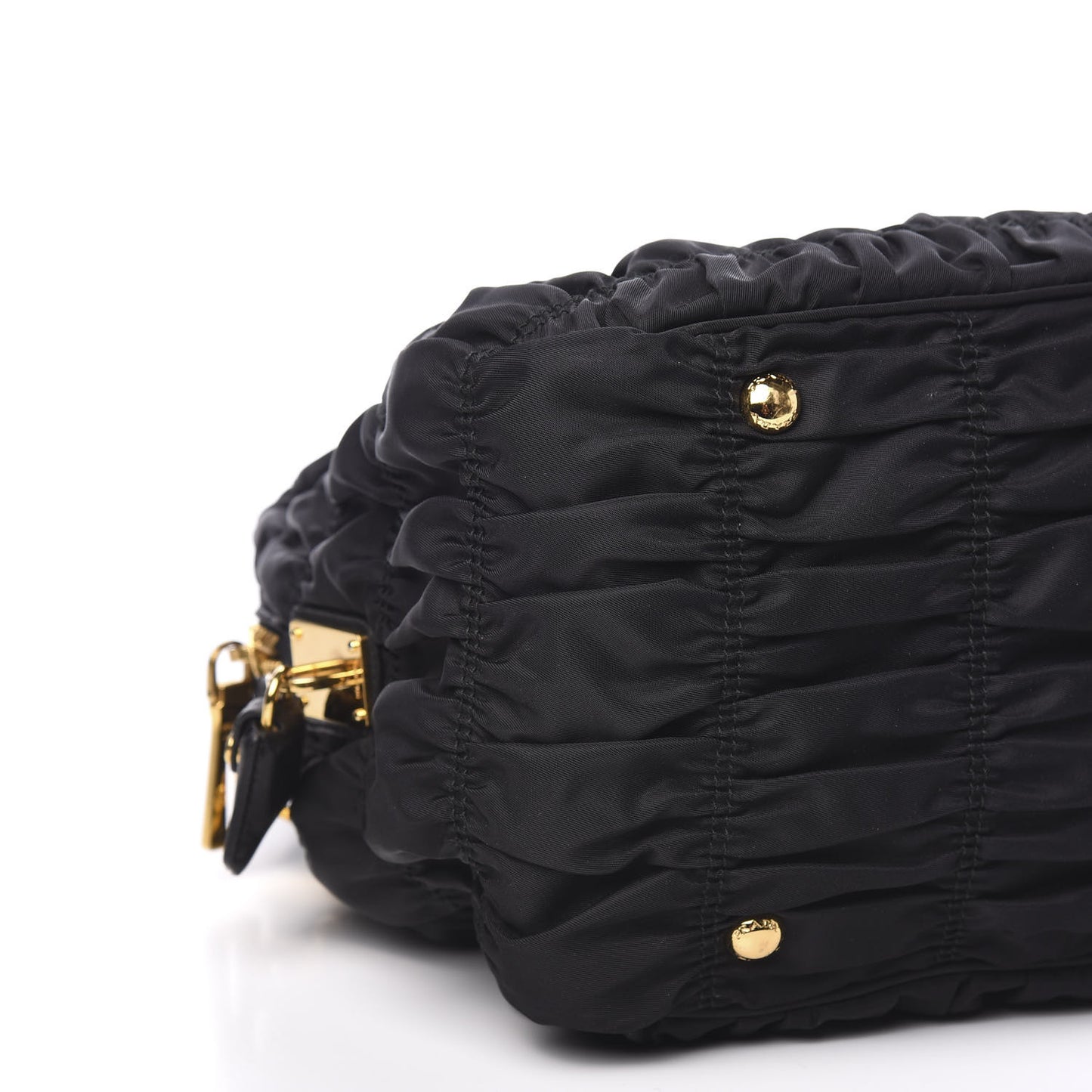 Tessuto Nylon Gaufre Tote Black