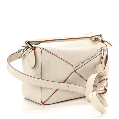 Loewe Calfskin Small Puzzle Bag Ivory 3 of 10