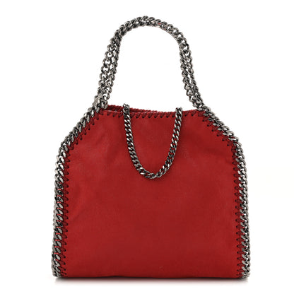 Stella McCartney Shaggy Deer Mini Falabella Fold Over Tote Red 1 of 11