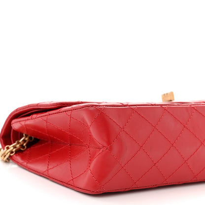 Chanel Aged Calfskin Quilted 2.55 Reissue 225 Flap Red 9 of 10