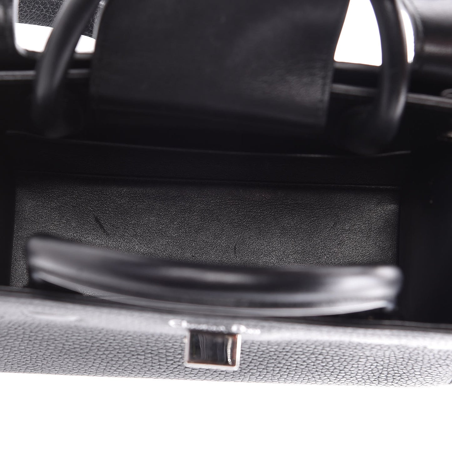 Grained Calfskin Mini Diorever Flap Black