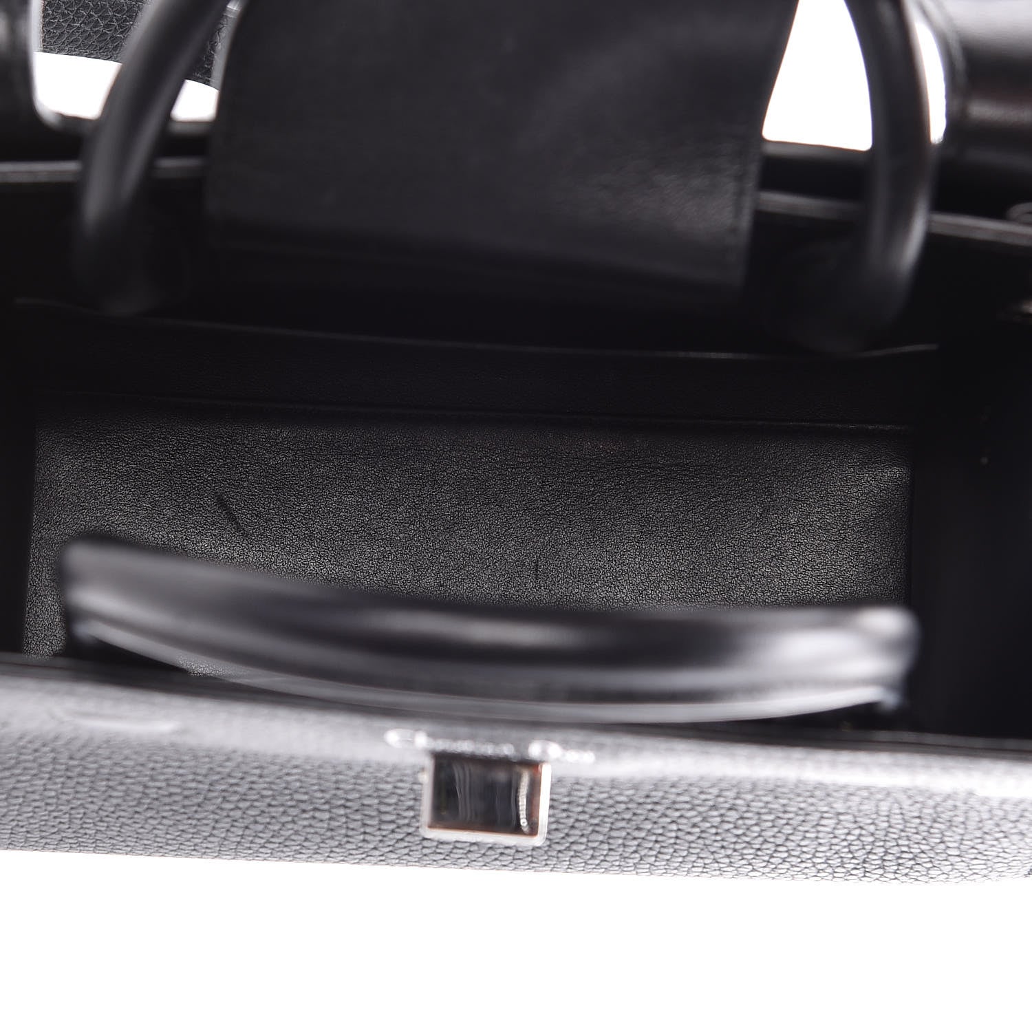 Christian Dior Grained Calfskin Mini Diorever Flap Black 5 of 13