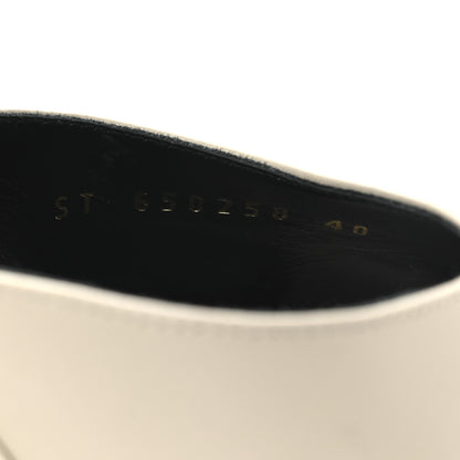 Saint Laurent New Belfagor Jodie 95 Platform Sandals 40 Pearl 10 of 13