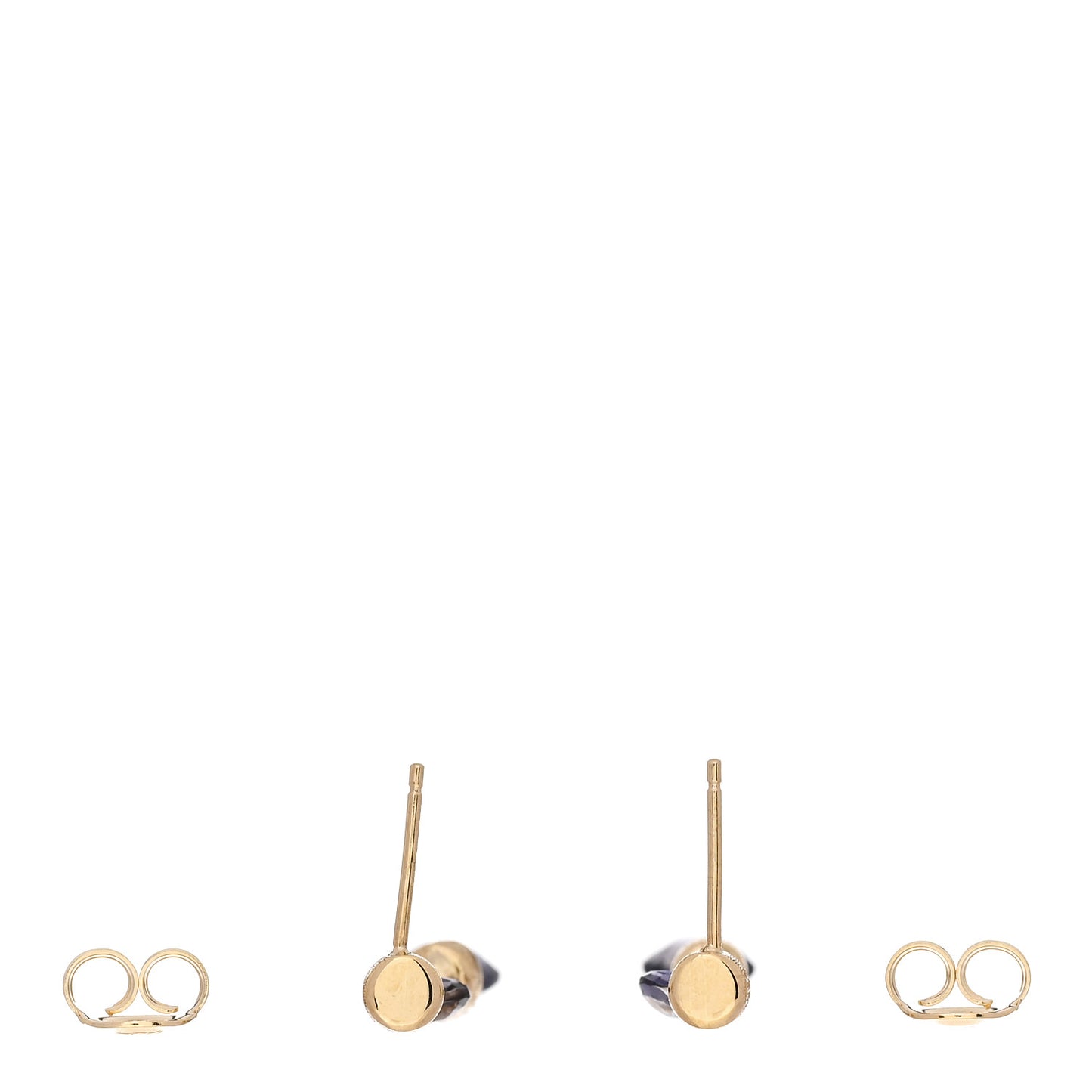 18K Yellow Gold Iolite Paradise Drop Earrings