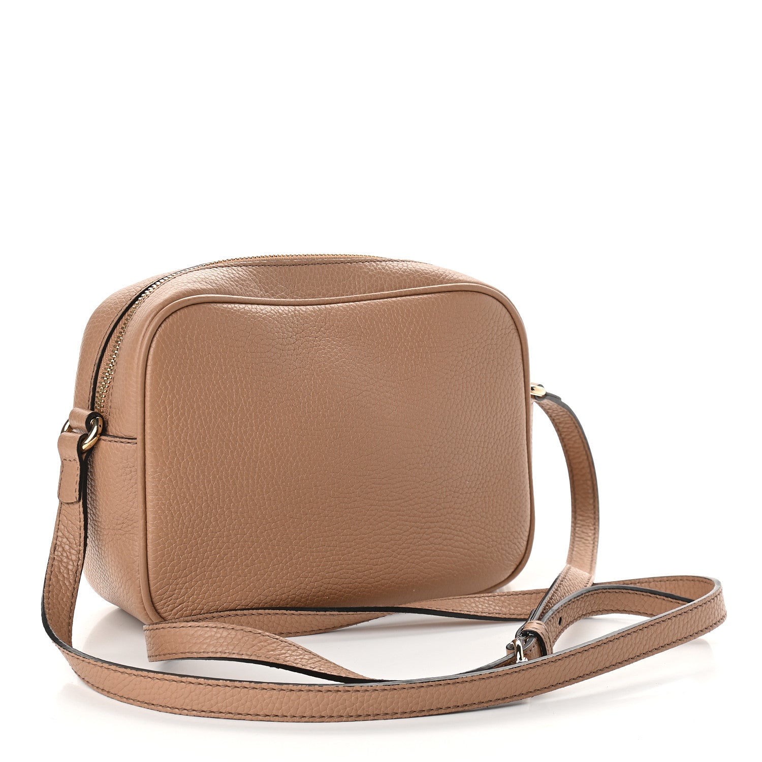 Gucci Pebbled Calfskin Small Soho Disco Bag Camelia 3 of 9