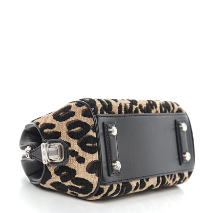 Louis Vuitton Jacquard Velvet Leopard Print Stephen Sprouse Baby Bag 3 of 9