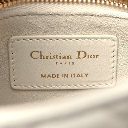 Christian Dior Lambskin Cannage Mini Lady Dior White 6 of 9