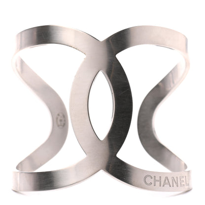 Chanel Metal CC Cuff Silver 1 of 6