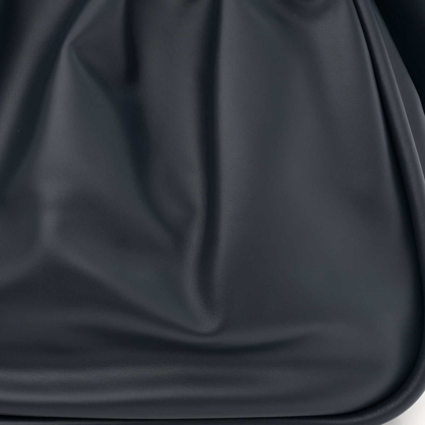 Calfskin XL Ruched Tote Dark Navy
