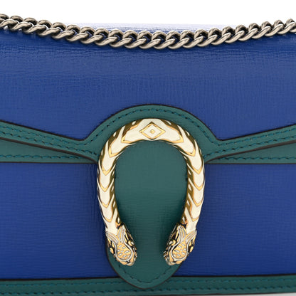 Gucci Azalea Calfskin Enamel Super Mini Dionysus Shoulder Bag Imperial Blue Pavone 7 of 10
