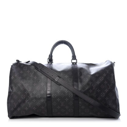 Louis Vuitton Monogram Eclipse Keepall Bandouliere 55 1 of 12
