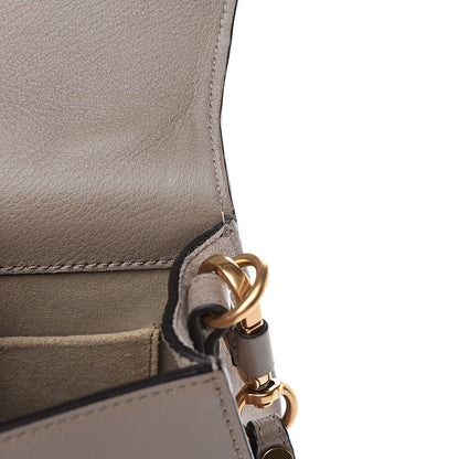 Chloe Calfskin Suede Medium Nile Bracelet Bag Motty Grey 8 of 13