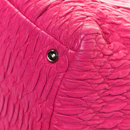 Miu Miu Nappa Matelasse Shoulder Bag Fuxia 11 of 13