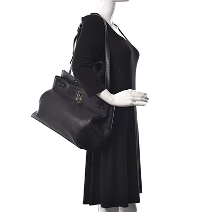 Valentino Garavani Pebbled Calfskin Large JoyLock Satchel Black 2 of 14