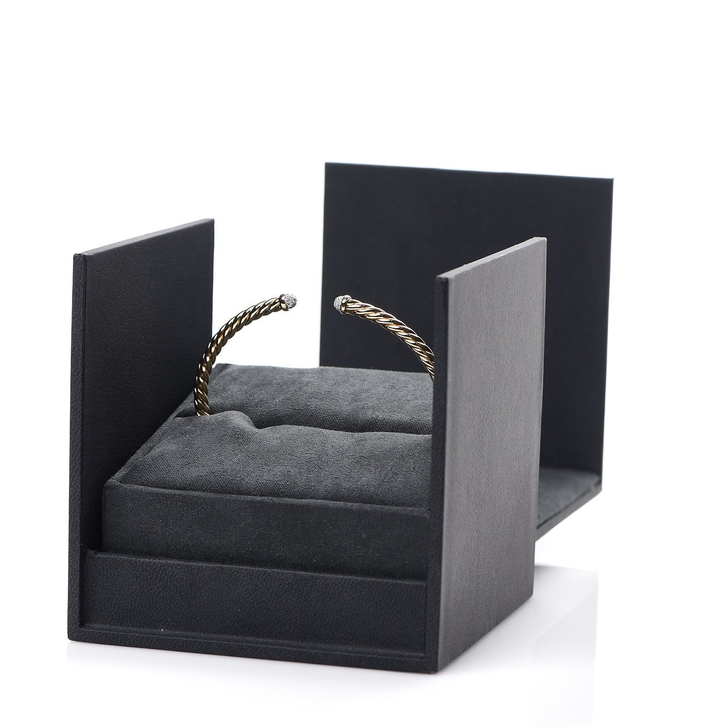 18K Yellow Gold Diamond 4mm Cablespira Bracelet