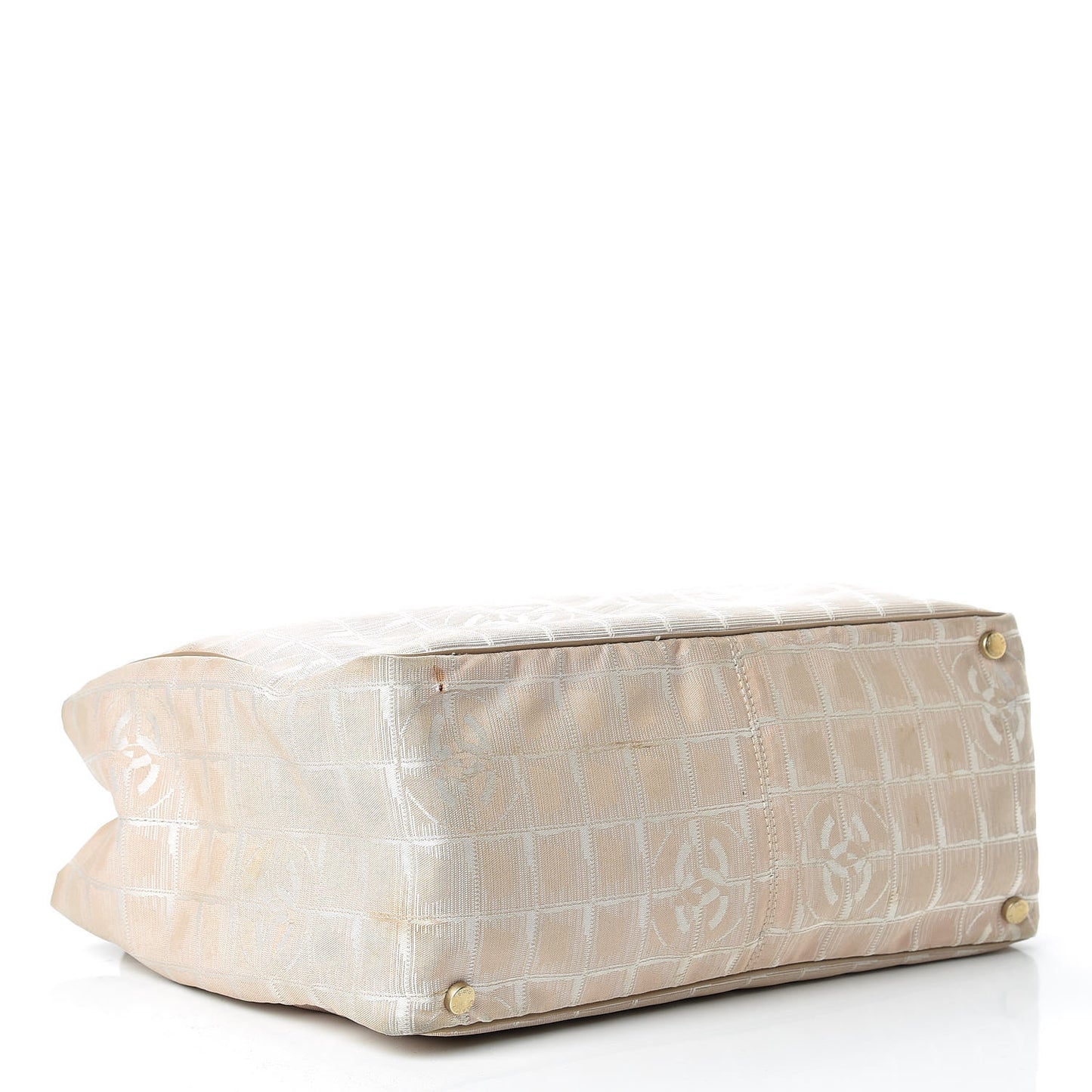 Nylon Medium Travel Tote Beige