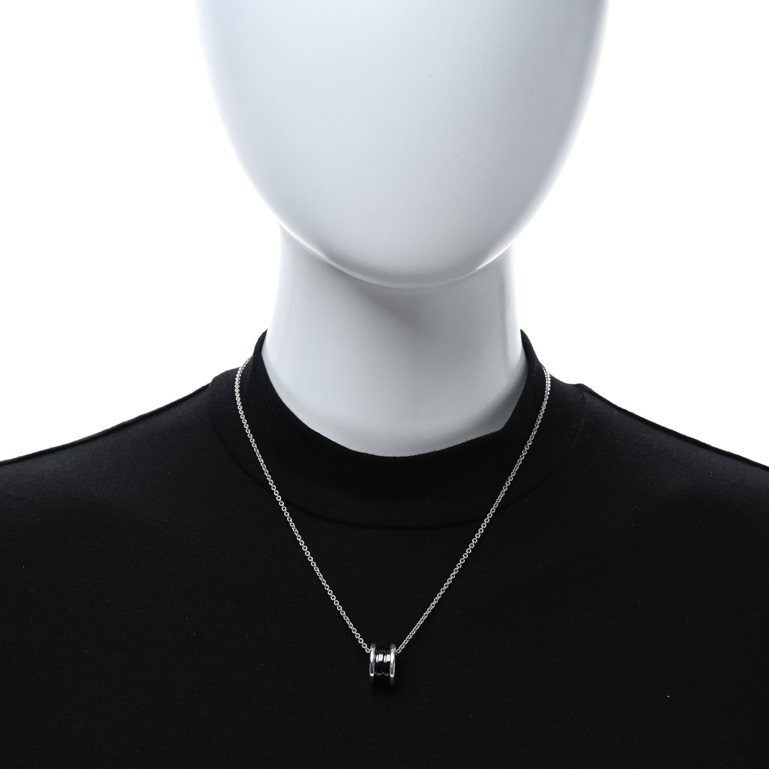 Bulgari Sterling Silver Ceramic Save The Children Pendant Necklace 2 of 4