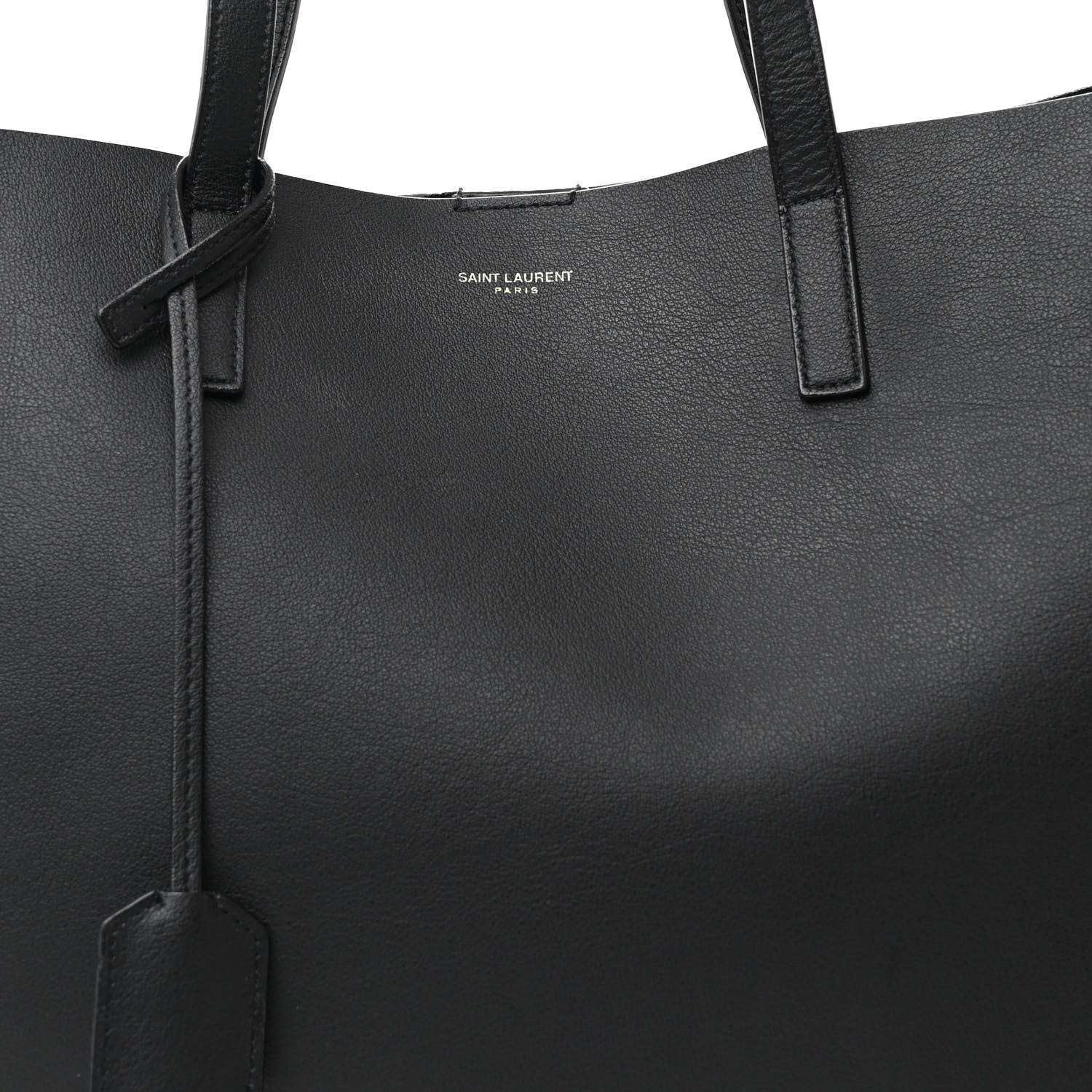 Saint Laurent Calfskin Large Shopping Tote Black 9 of 13