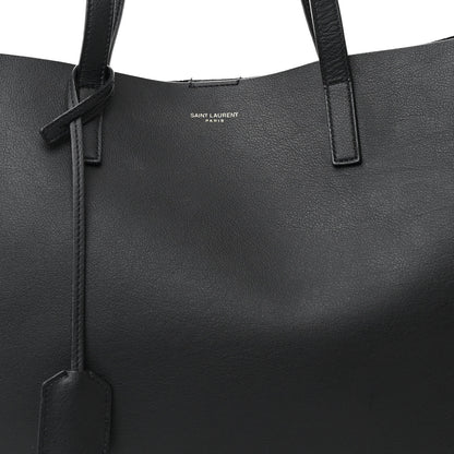 Saint Laurent Calfskin Large Shopping Tote Black 9 of 13