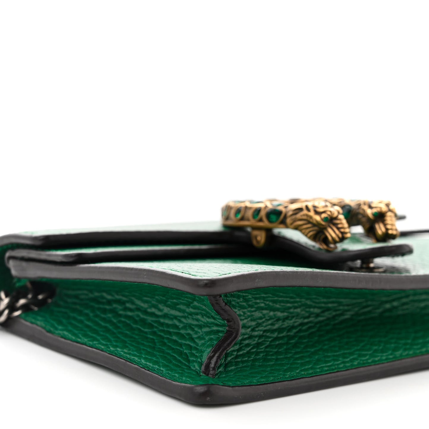 Dollar Calfskin Crystal Super Mini Dionysus Shoulder Bag Emerald