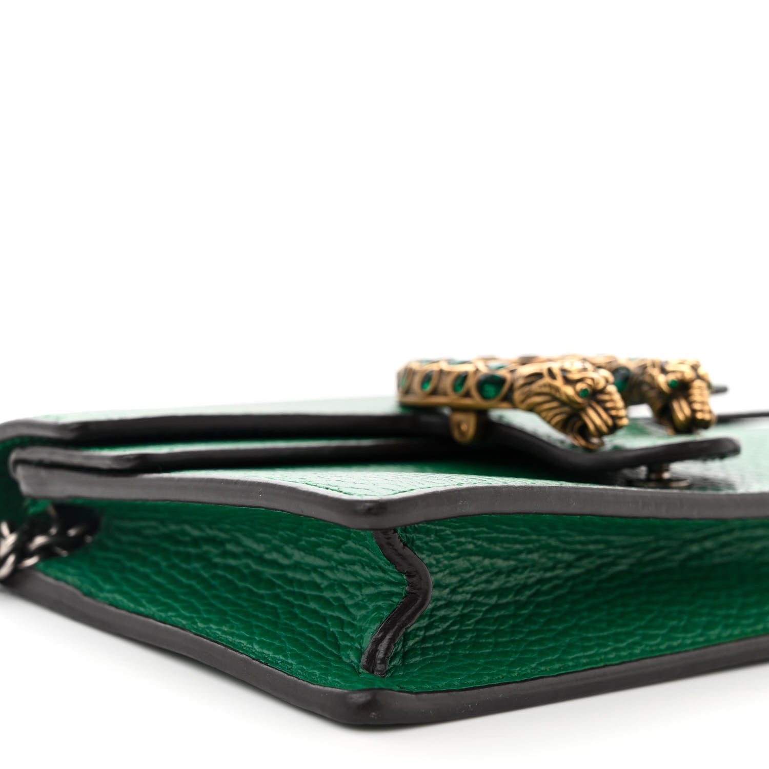 Gucci Dollar Calfskin Crystal Super Mini Dionysus Shoulder Bag Emerald 8 of 9