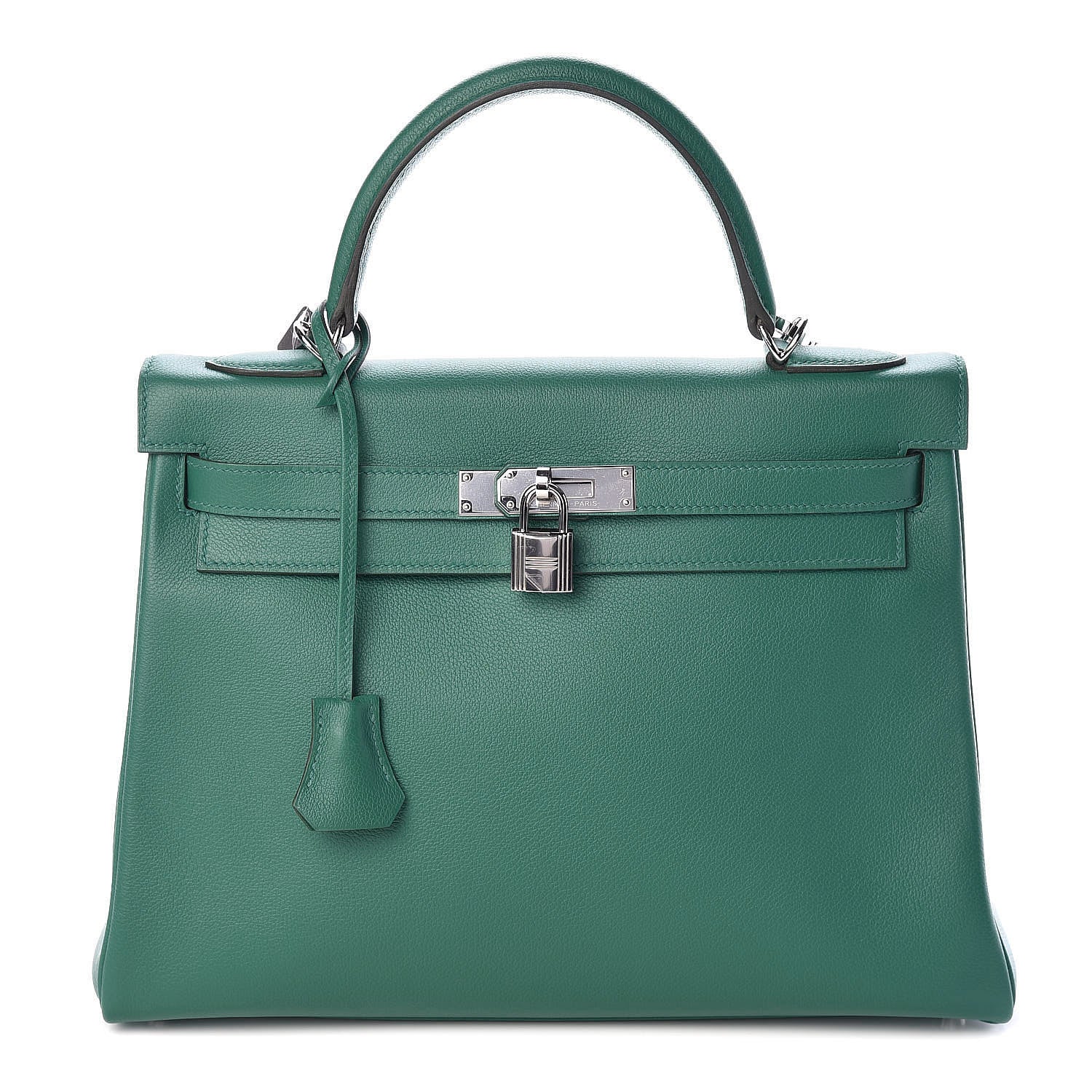 Hermes Evercolor Kelly Retourne 32 Vert Vertigo 1 of 36