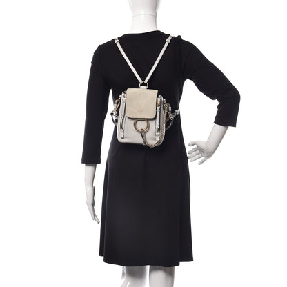 Chloe Suede Calfskin Mini Faye Backpack Airy Grey 2 of 14