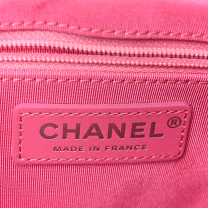 Chanel Lambskin Chevron Quilted Small Promenade Camera Case Pink 6 of 11