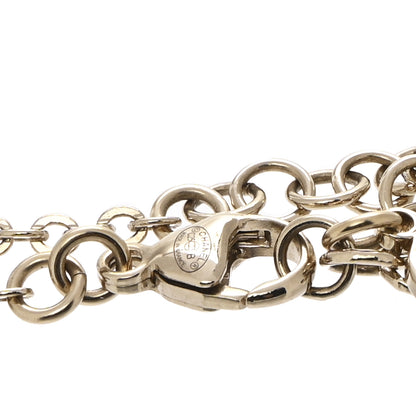Chanel Metal Resin Crystal CC Bracelet Gold Black 4 of 5