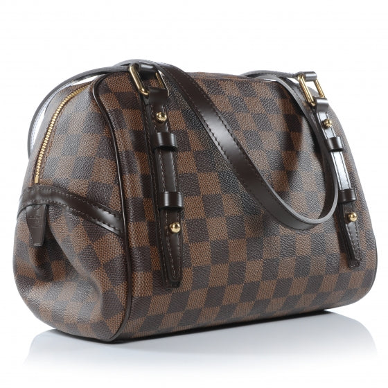 LOUIS VUITTONリビィントンPM Louis Vuitton Damier Ebene Rivington PM 47369 – FASHIONPHILE
