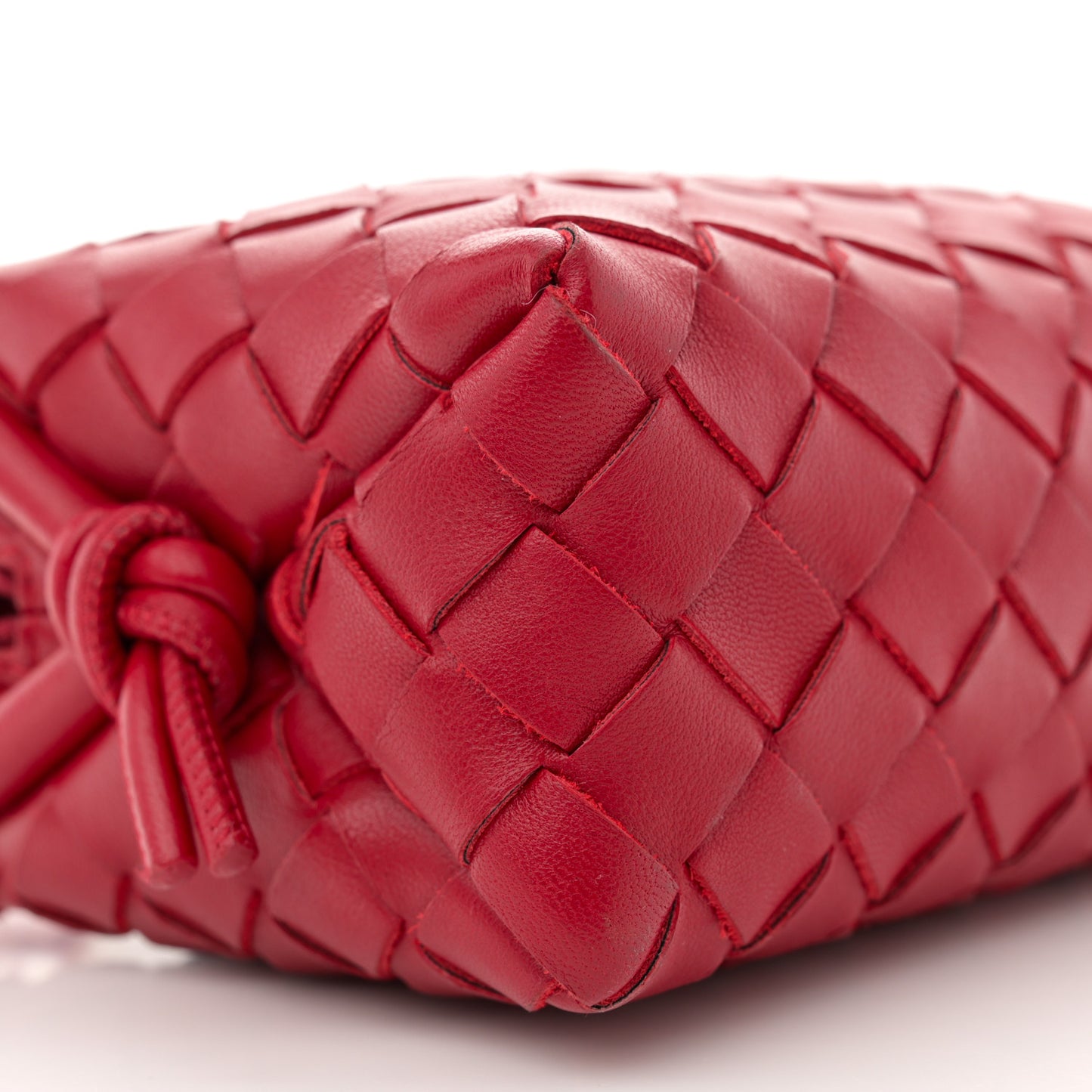 Nappa Intrecciato Mini Loop Camera Bag Apple Candy