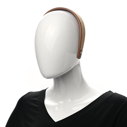 Hermes Swift Embroidered H Elizabeth Headband Gold 2 of 6