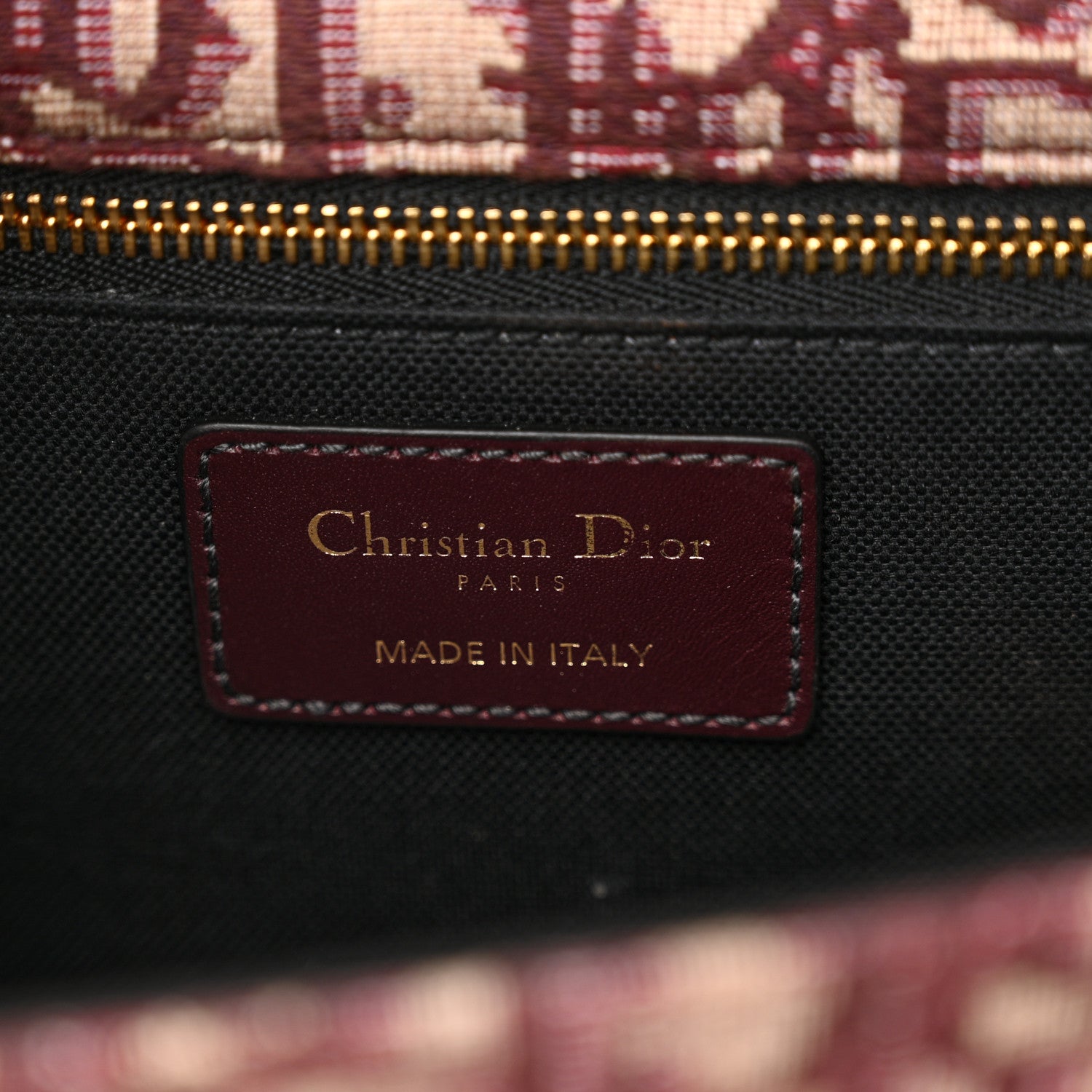 Christian Dior Oblique 30 Montaigne Flap Bag Burgundy 6 of 10
