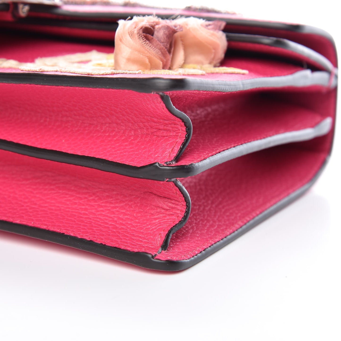 Pebbled Calfskin Embellished Guccify Small Dionysus Shoulder Bag Rosa