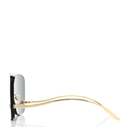 Gucci Metal Rimless Sunglasses GG0352S Gold 3 of 7