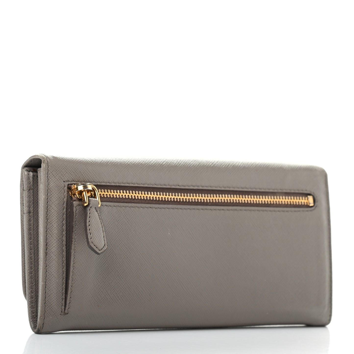 Saffiano Metal Continental Flap Wallet Argilla