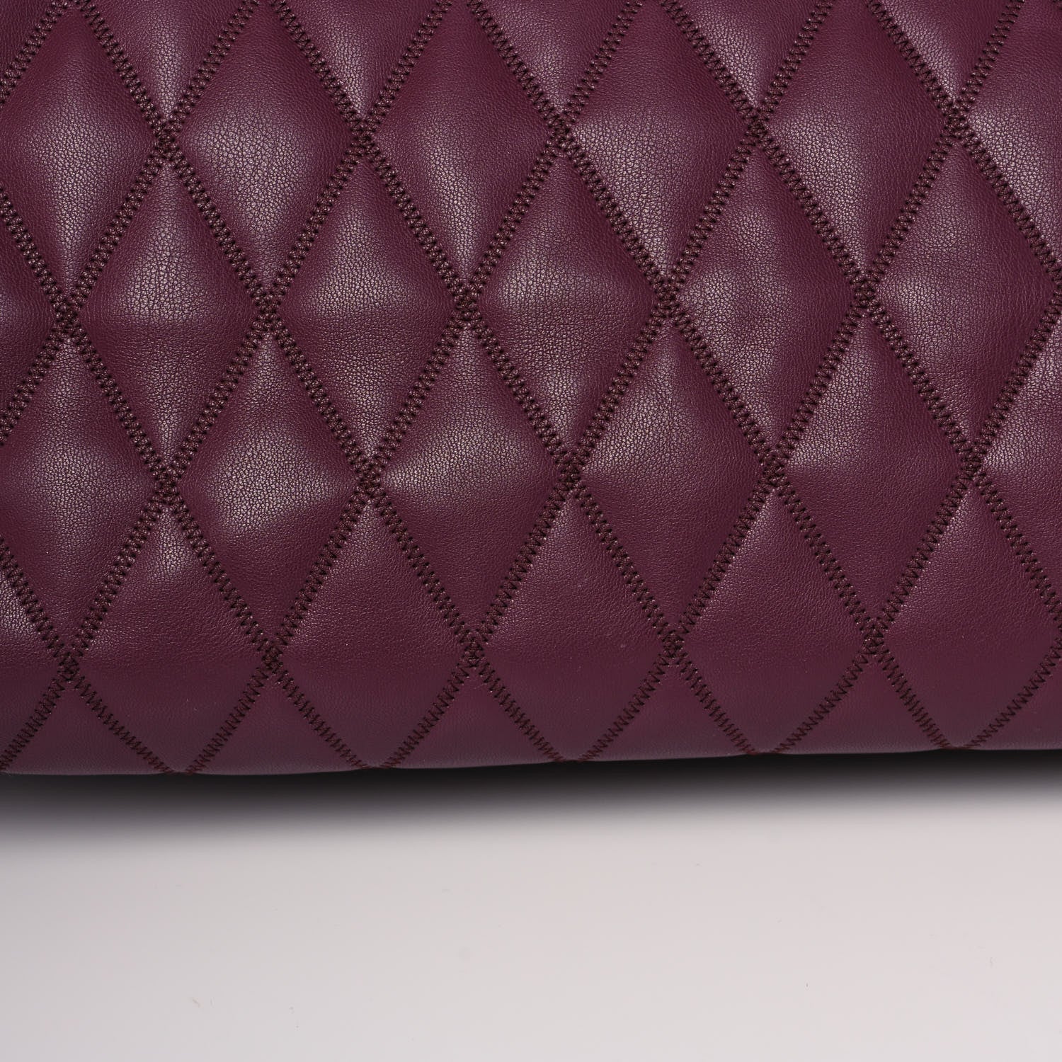 Givenchy Rubber Effect Canvas Quilted Duo Shopper Tote Aubergine 13 of 13