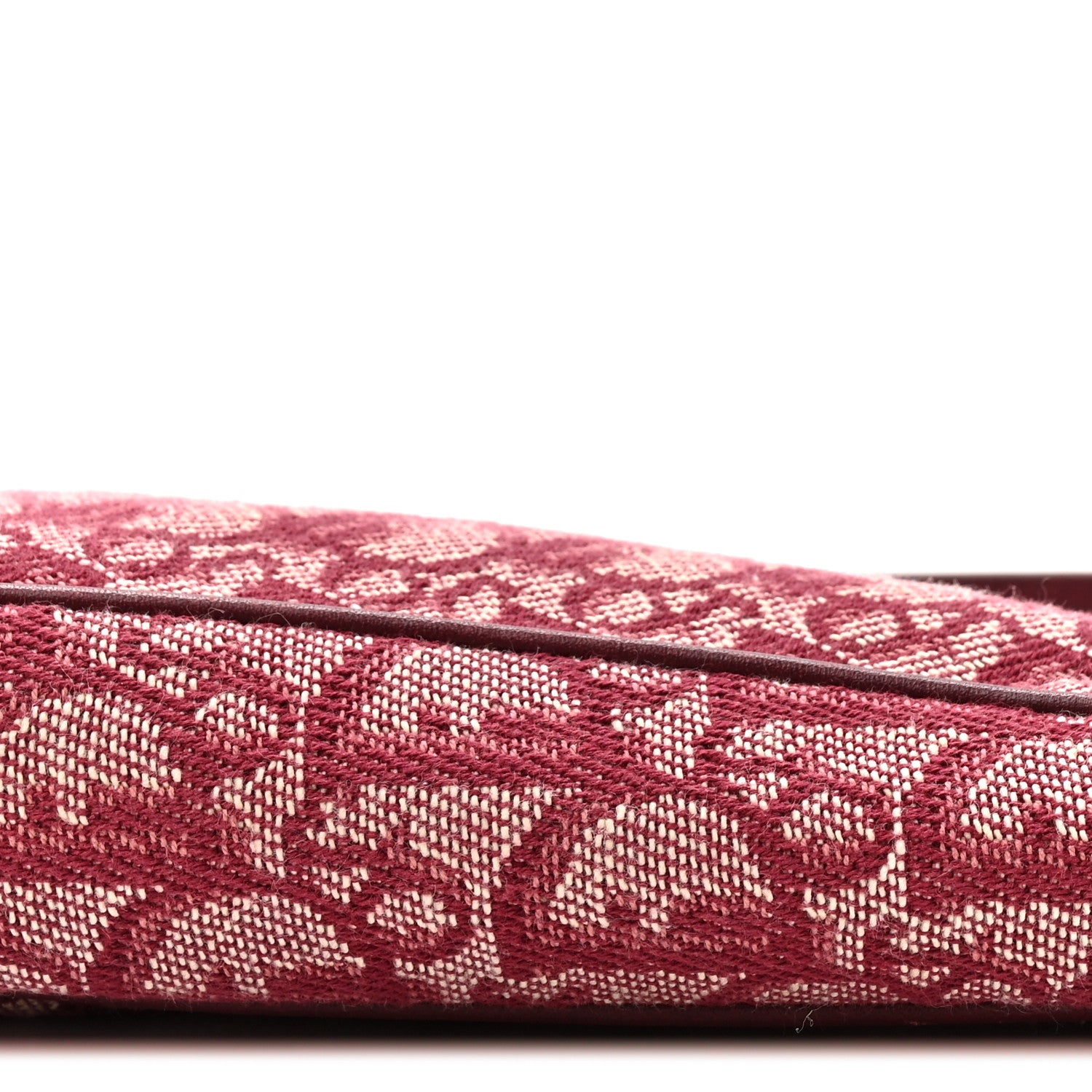 Christian Dior Monogram Mini Saddle Pochette Burgundy 9 of 12