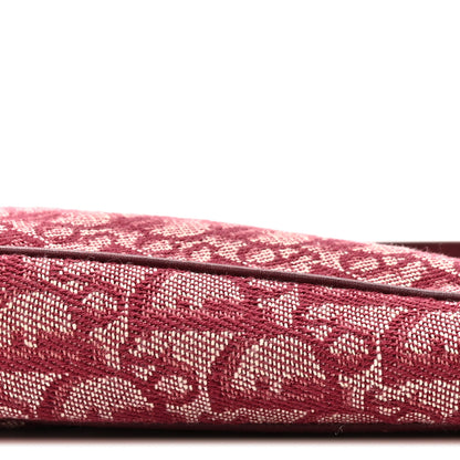 Christian Dior Monogram Mini Saddle Pochette Burgundy 9 of 12