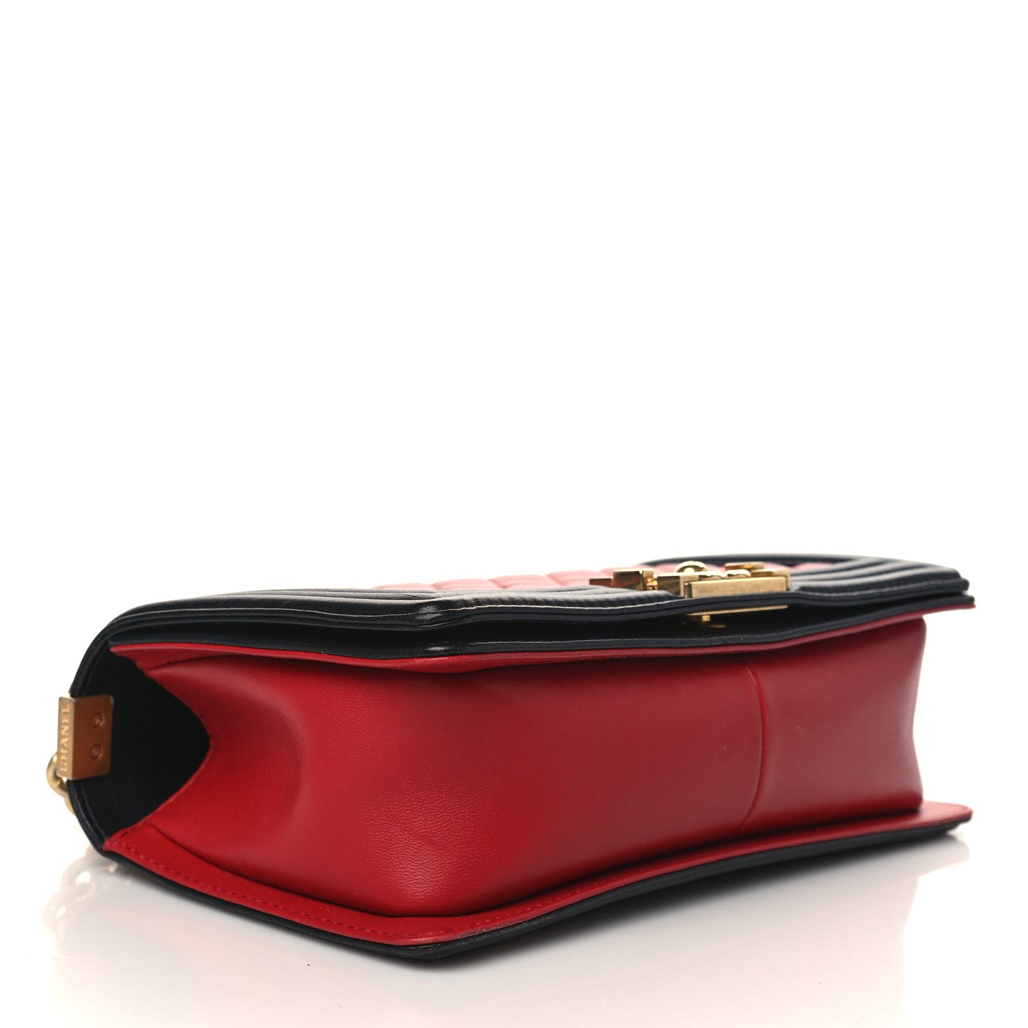 Chanel Lambskin Quilted Medium Boy Flap Dark Red Black 4 of 8