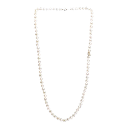 Mikimoto 18K Yellow Gold Akoya Pearl 5-5.5mm Strand Necklace 3 of 6